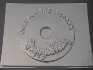 3515 Happy Birthday Record Chocolate Candy Lollipop Mold